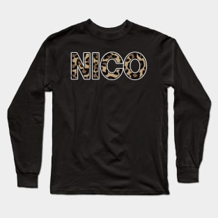 Awesome Proud Name Nico Pattern Retro Anime Long Sleeve T-Shirt